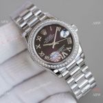 TR Factory Copy Rolex Datejust 31mm Watch President Stainless Steel Purple Dial